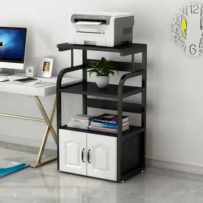 简约打印机架子多层办公室置物架家用整理落地客厅移动文件收纳架