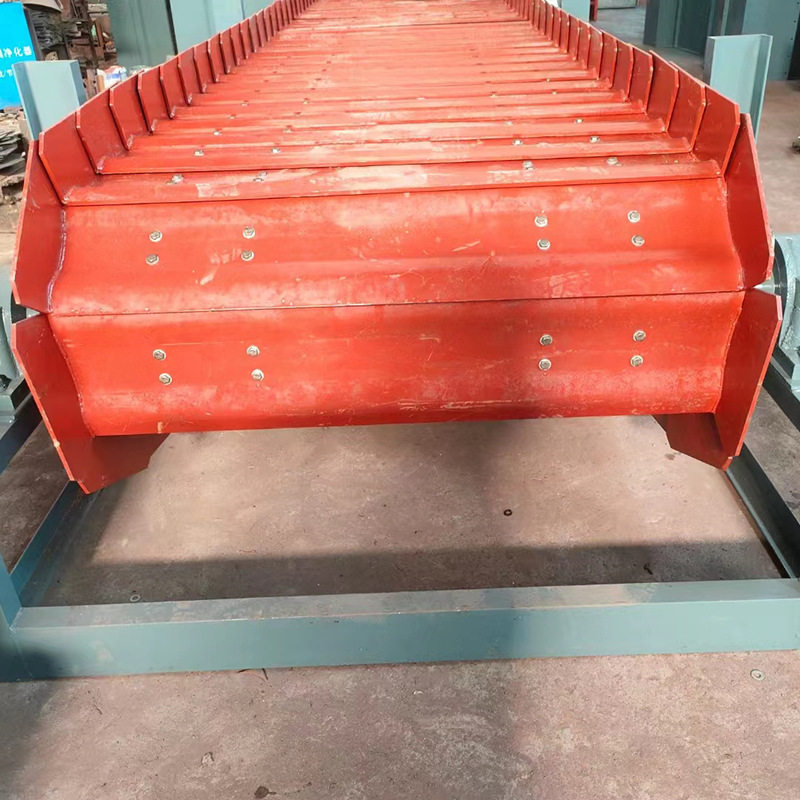 非标重型链板输送线工业矿石送料机流水线大型吨包链板式输送机