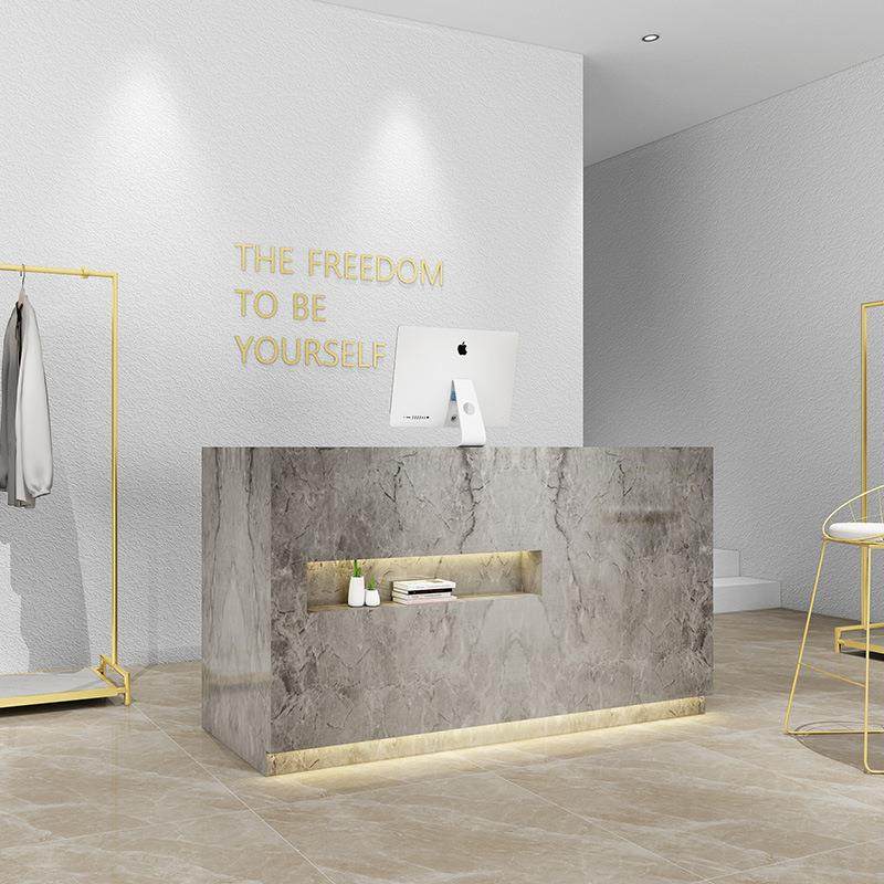 服装店铺收银台店铺小型前台柜台仿大理简约现代美容院吧台接待台,纺织面料/辅料/配套,纺织机械配件,淘宝优惠券,粉丝福利购,淘宝优惠卷