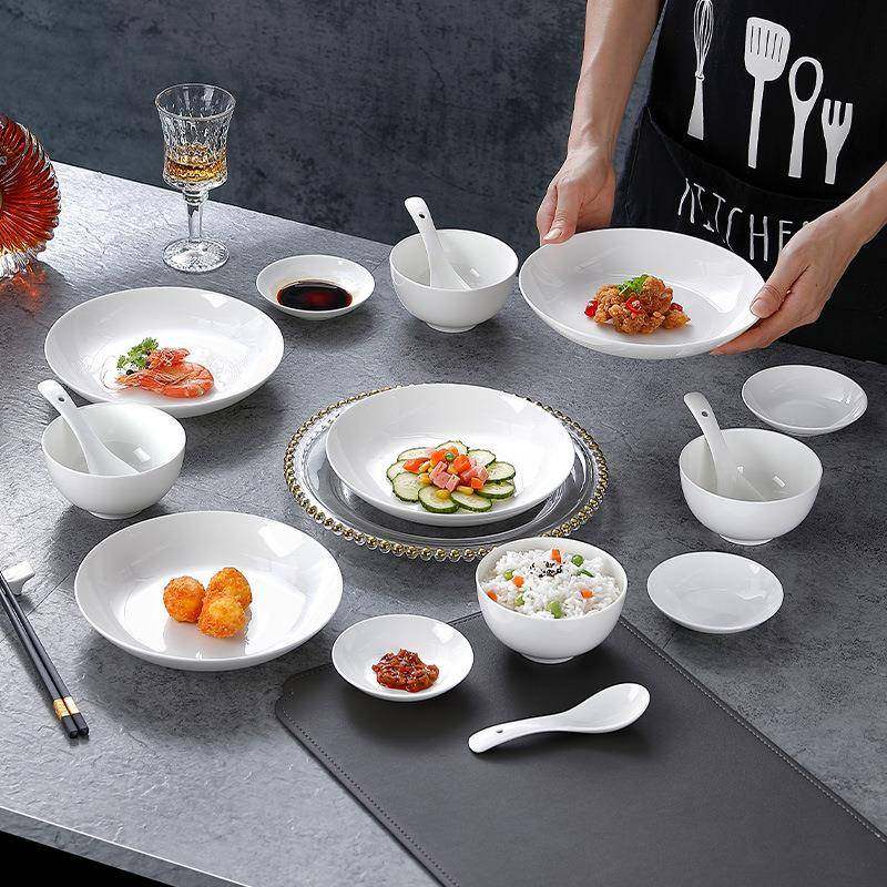 孟垣纯白骨瓷家用18件套餐具高端套装釉下彩西餐牛排盘送礼碗碟盘,机械设备,其他机械设备,淘宝优惠券,粉丝福利购,淘宝优惠卷