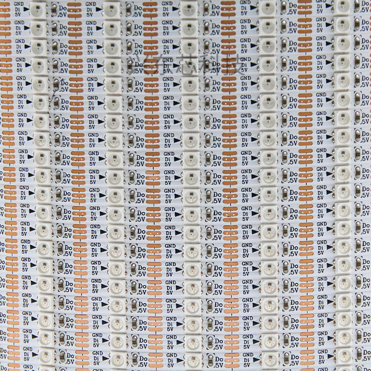 led柔性灯带4MM3535min窄板i灯带5V60灯SK6812内置幻彩全彩灯条