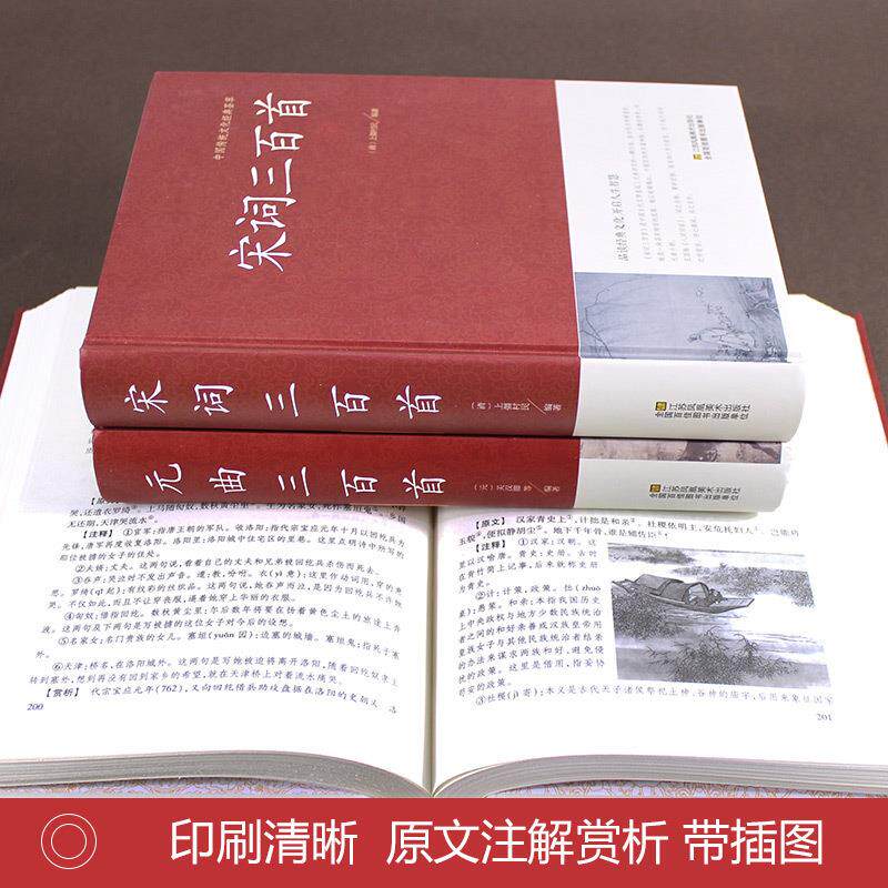 书籍唐诗宋词曲三百首正版全集古诗词大全元集鉴无品牌/赏赏中析