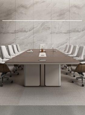 组办公方室大会议桌椅合简约现代型会客洽谈长形条桌子职JM20H30