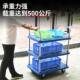 小推栏车带护三层平板车摆地摊轮搬小吃移动四手推169车工具车运
