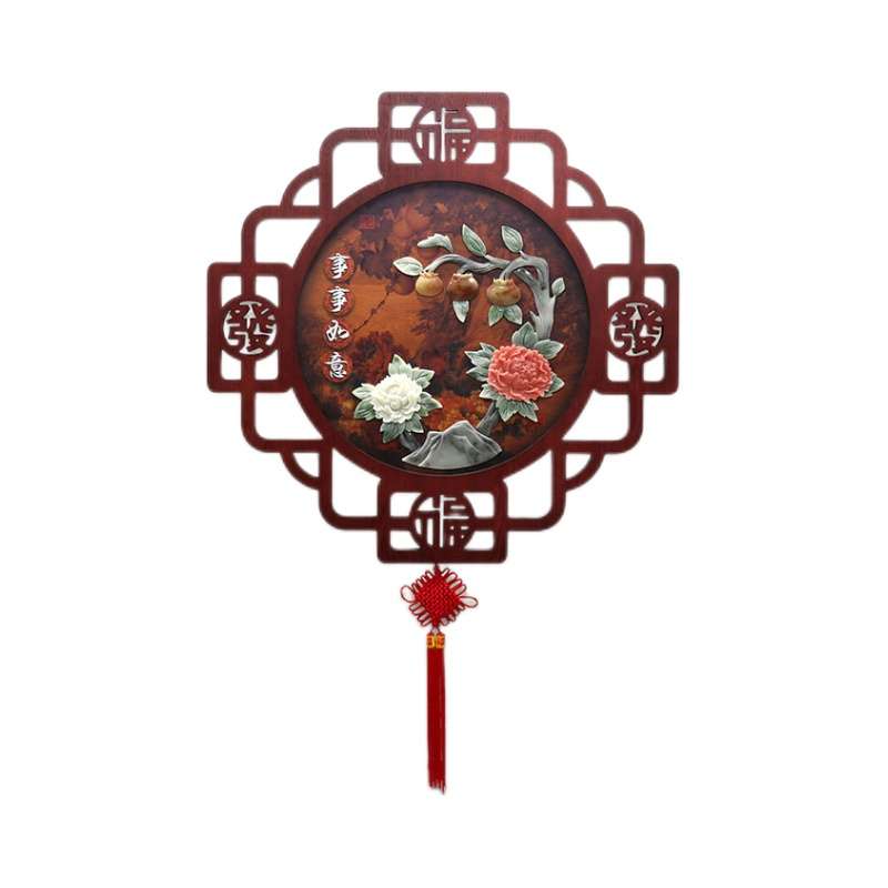 客厅装饰画挂件饰品电视沙发背景墙壁画中式玄关餐厅玉雕高档挂画