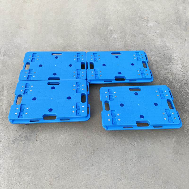 乌周龟车板手推平车物流仓塑库搬运转车万向轮可拼接乌龟车系料板