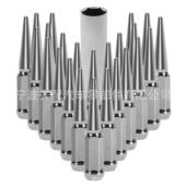 M14 配带套筒 银色黑色尖头六角轮毂螺母 2轮胎螺母螺丝Lug Nut