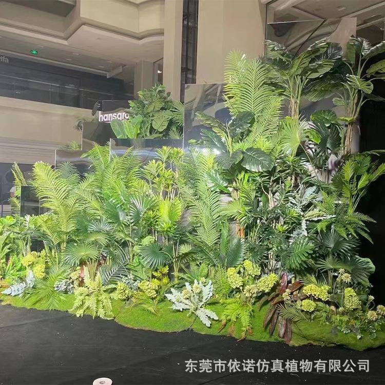 仿真植物组合盆栽阳台橱窗室内外绿植景观造景布置假植物软装造型