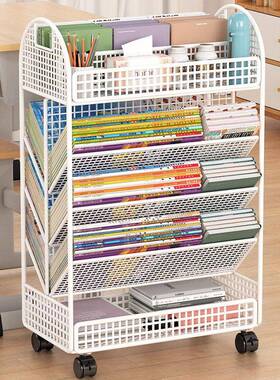 移课架桌侧边收纳置物YSJ-10-2高中生教室桌边书架收本架收纳铁艺