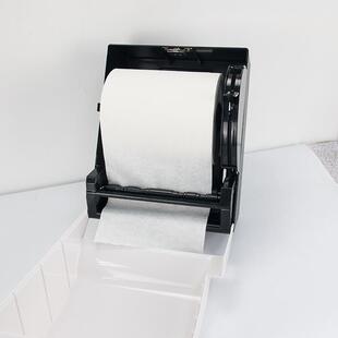 壁挂式半自动卷纸盒393酒店卷场纸巾盒切纸机ABS大商纸擦手纸机