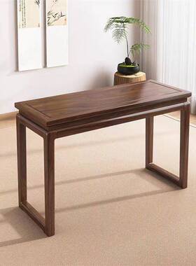 新式榆木琴桌中琴WNX共鸣古琴凳实桌木古筝国学书法书桌仿古禅意