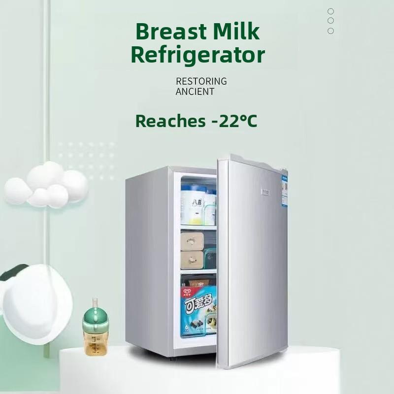 小冰柜小型家用抽屉式侧开门全冷冻小冰箱婴儿母乳储奶立式冷冻柜