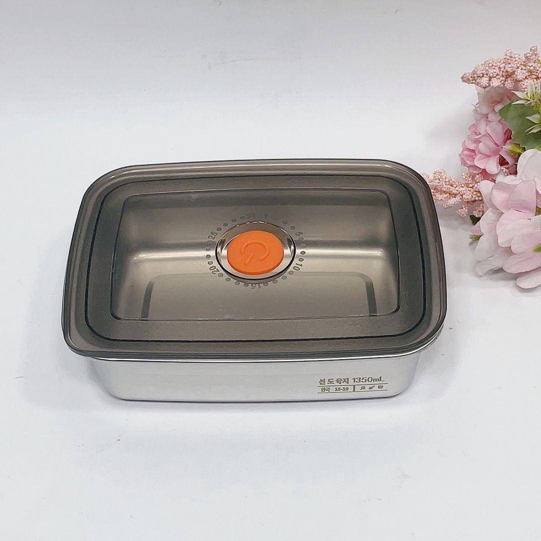 出口外贸品质微瑕加厚316不锈钢保鲜盒收纳盒冰箱专用长方形1350