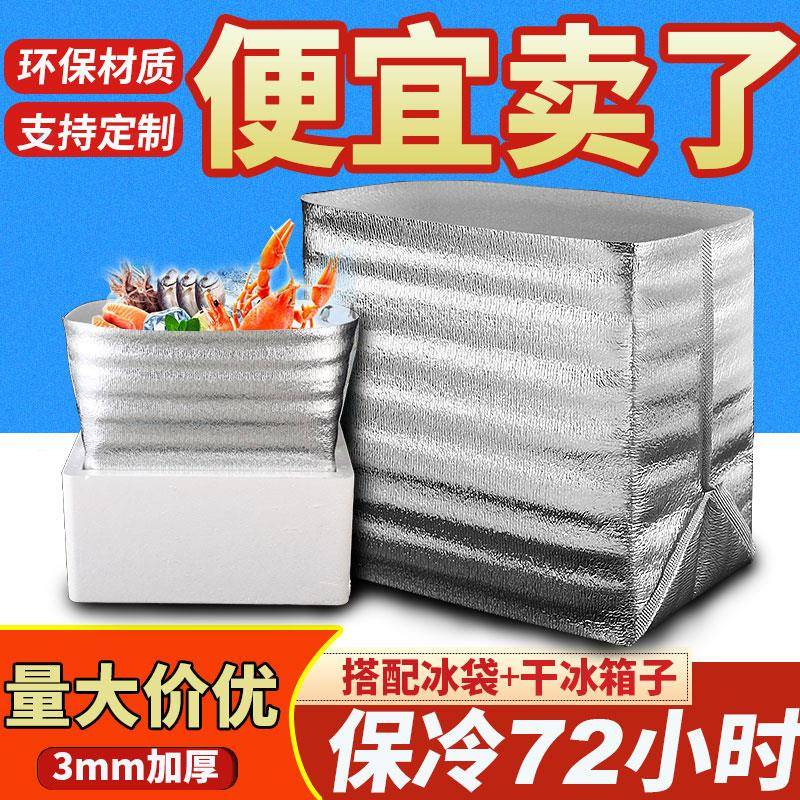 长效保温袋加厚冷冻食品6寸10寸12寸超大号生日蛋糕外送专用冷藏