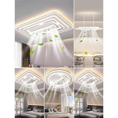 客厅灯无叶风扇灯led吸顶灯2025新款简约现代大气卧室灯中山灯具