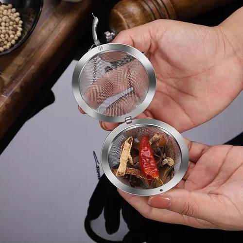 304不锈钢调料球家用煲汤调味球味宝炖肉香料盒调味盒茶叶过滤器