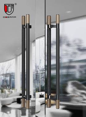 高端框架玻璃门把手金色Normcore实木盒子门把手斯堪的纳维亚黑色