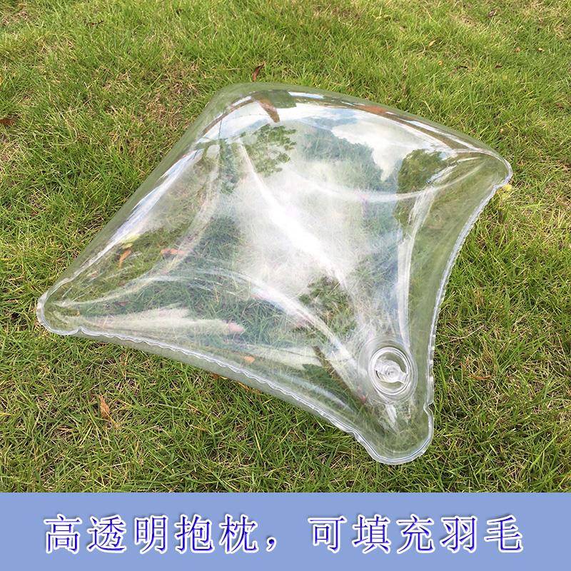 高透明充气抱枕水枕头水气两用沙发靠背枕填充枕芯饰品装饰可定制