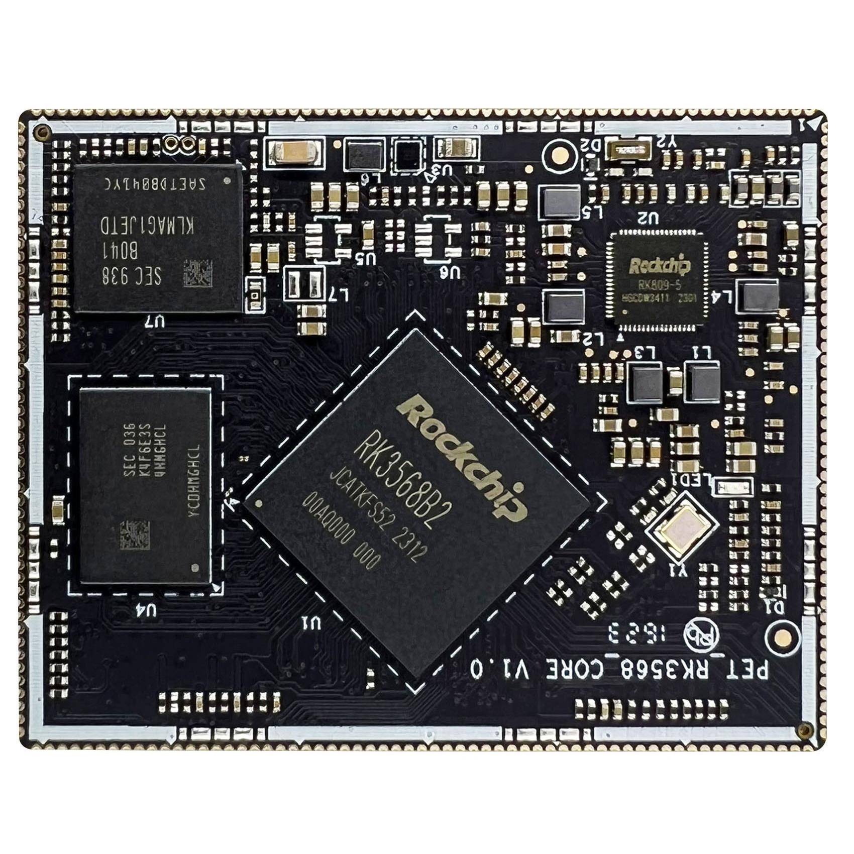 佩特RK3568核心板2/4/8G内存安卓/debian/ubuntu双千兆AI开发板