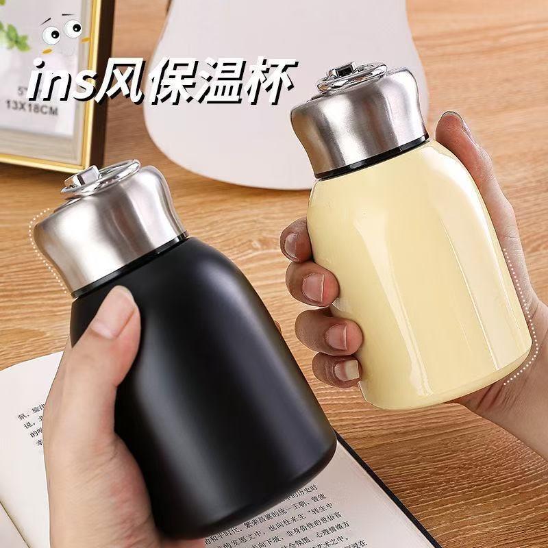 小胖手提316不锈钢迷你保温杯提环双层水杯随手口袋户外便携学生