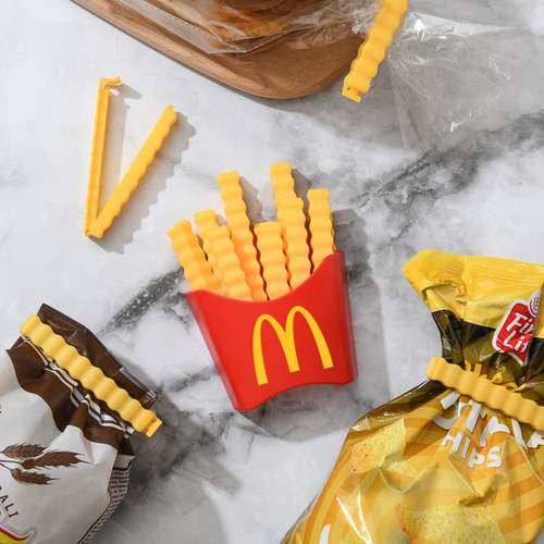 麦当劳封口夹厨房防潮收纳个性可爱磁吸冰箱贴装饰摆件