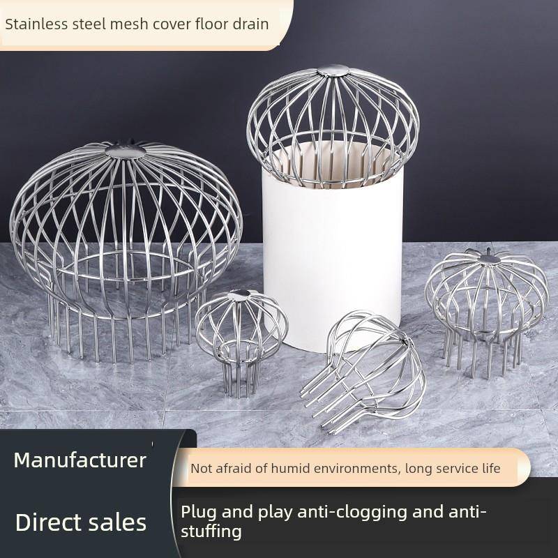不锈钢屋顶排水沟阳台屋顶地板排水管过滤器排水管出口下水道老鼠