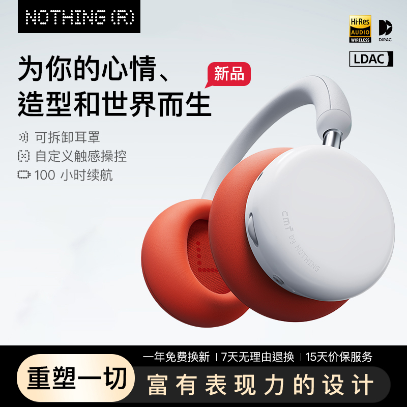 CMF by NOTHING Headphone Pro 头戴式蓝牙耳机主动降噪超长续航