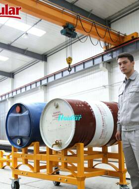 鹰力油桶放置架支架TY100150移动式存放油桶支架车可拆卸圆桶