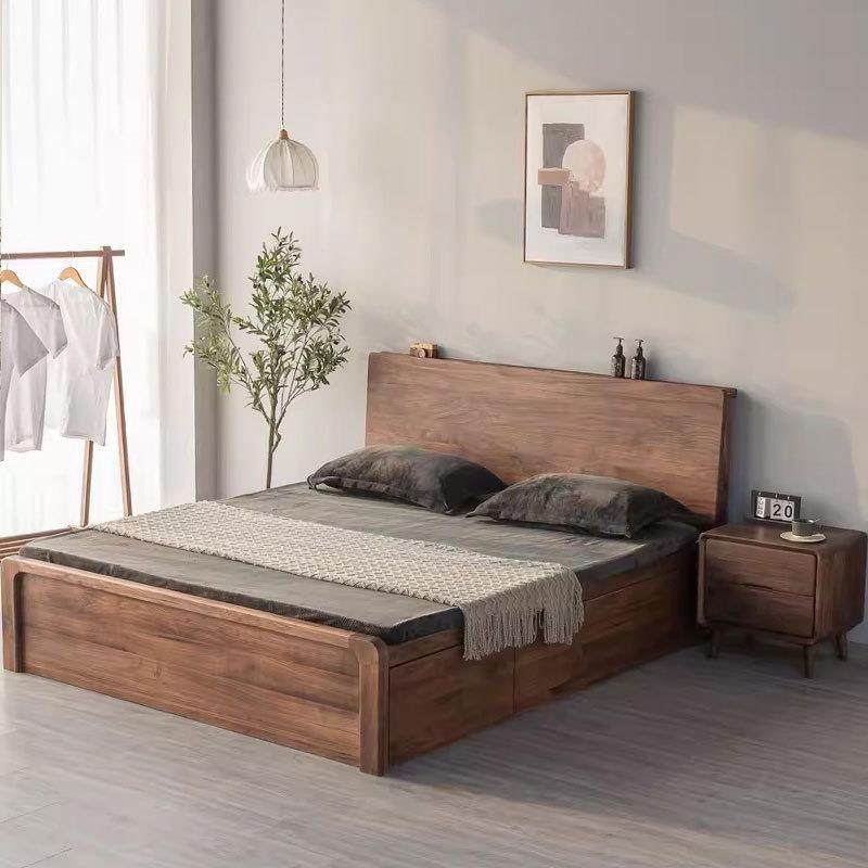 北欧简体实木樱桃木箱体床1.5/1.8米日式黑胡桃木高箱储物双人床,农用物资,其他肥料,淘宝优惠券,粉丝福利购,淘宝优惠卷