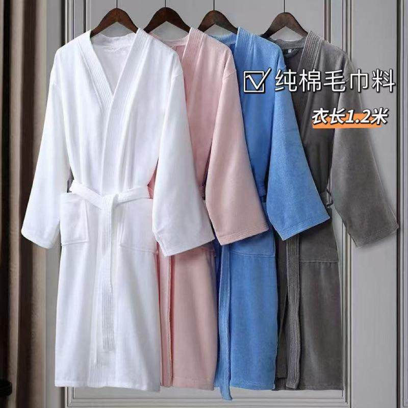 毛巾料浴袍男女士通用睡袍家用四季加厚长款吸水速干酒店一件