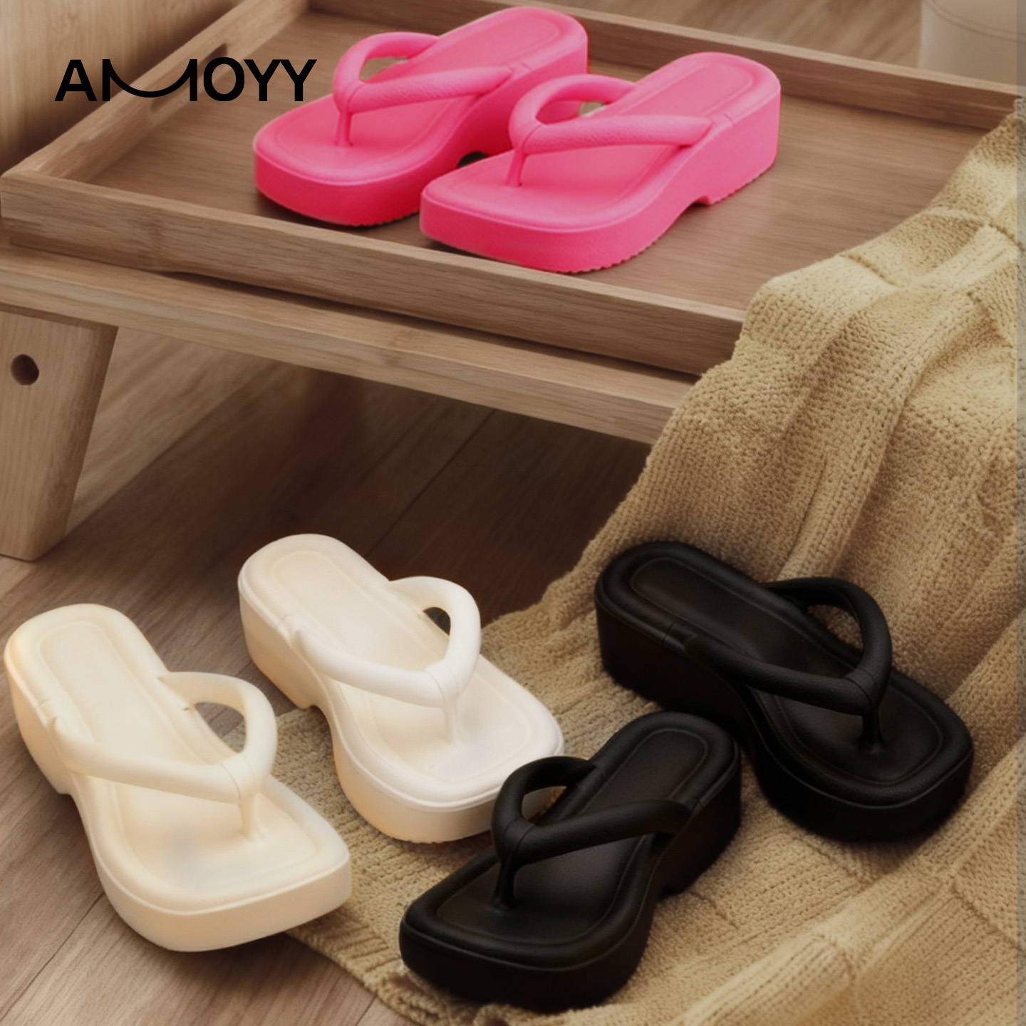 人字拖女款外穿2025新款增高