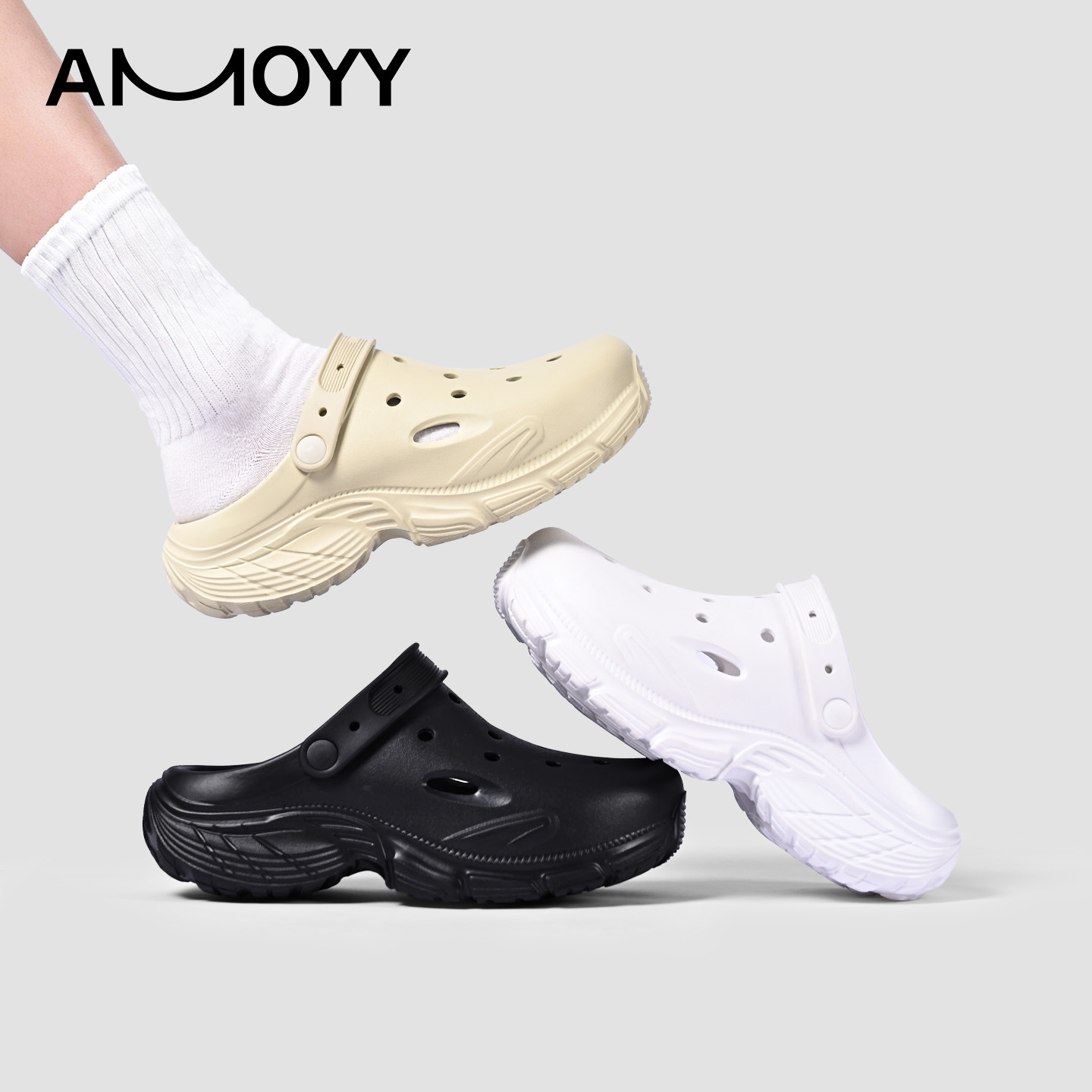 镂空透气户外沙滩凉鞋女款