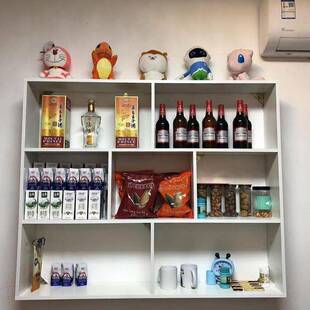 酒柜玄关现代简约餐厅饭店挂壁红酒酒瓶酒架墙上多层悬挂置物架