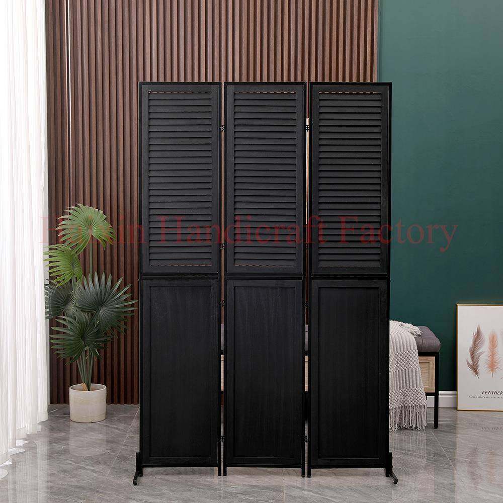 客厅屏风木质3扇隔断简约室内小户型家居实木卧室格栅轻奢