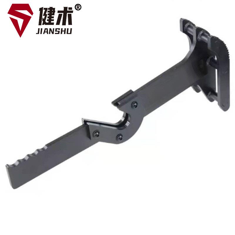不锈钢杠铃杆竞技片换片器全胶片换片支架硬拉双支撑换片架奥杆