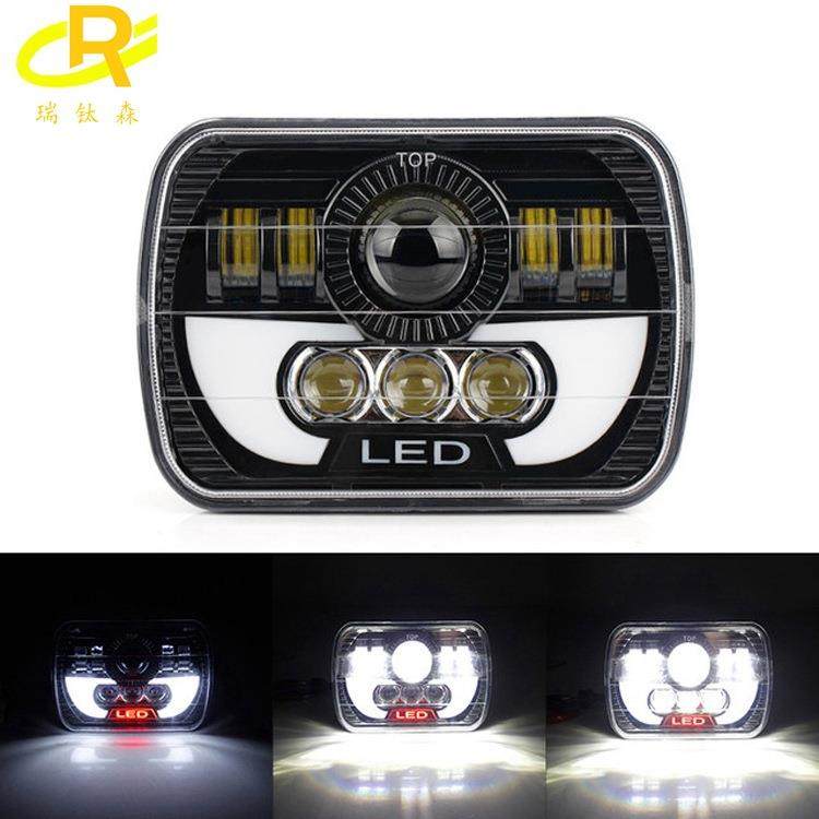 汽车大灯5x7方灯适用吉普切诺基7寸LED前大灯前照灯越野改装,电子元器件市场,其它元器件,淘宝优惠券,粉丝福利购,淘宝优惠卷