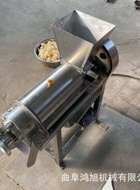 鲜榨果汁机毛桃去核大型工业榨汁机流水线枇杷打浆机