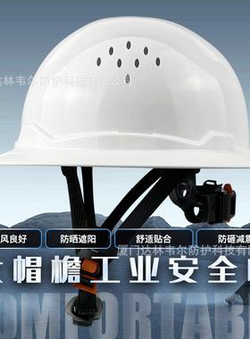 大帽檐美式全帽檐工地安全帽防砸防晒ANSIZ89.1Type1ClassC