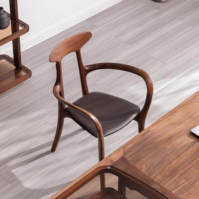 黑胡桃木主人子围椅轻奢餐椅北欧扶手椅椅实木书桌椅北美圈椅餐厅,纺织面料/辅料/配套,纺织机械配件,淘宝优惠券,粉丝福利购,淘宝优惠卷