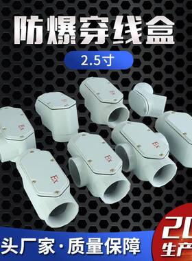 防爆穿线盒规格齐全多场景使用G2.5寸DN65防爆分线盒防爆接头