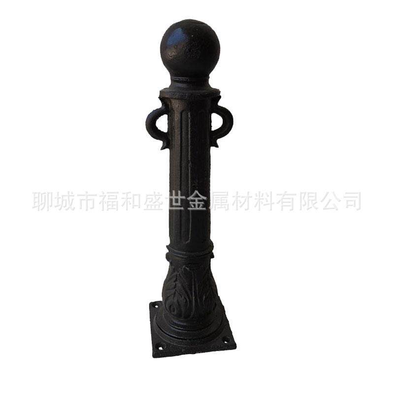 源头厂家球墨铸铁罗马立柱铁链防护栏柱子铁艺路桩挡车器止车柱
