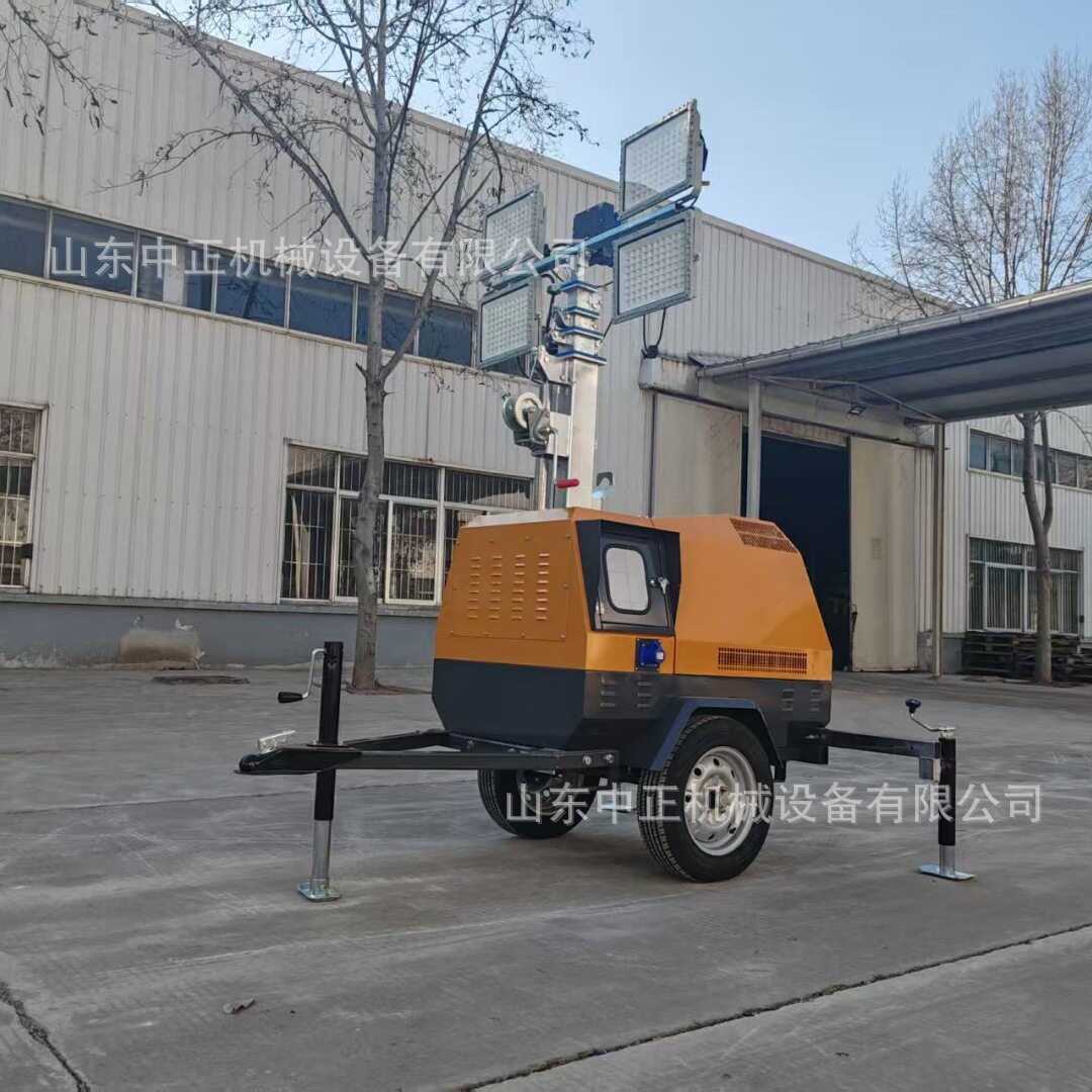 中正机械7米可伸缩移动照明灯轻松应对每个场景升降照明灯厂家