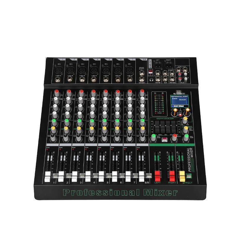 XTUGA新款68路单5段均衡调节带歌曲歌词显示动态LCD屏幕纯台模