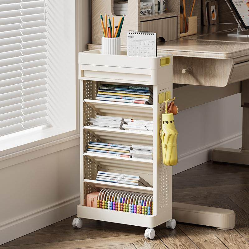 书包置物架落地家用儿童书柜客厅大容量可移动推车多层收纳置物架,农用物资,其他肥料,淘宝优惠券,粉丝福利购,淘宝优惠卷