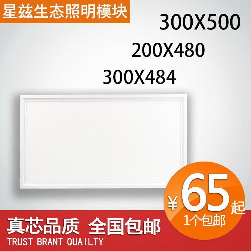 集成吊顶灯300x500led厨房卫生间厕所300x484铝扣暗装客厅平板灯