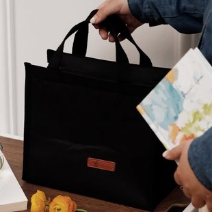 MOLALUNA.Fry.饭盒袋手提保温便当包防水防油带饭午餐袋 弗莱