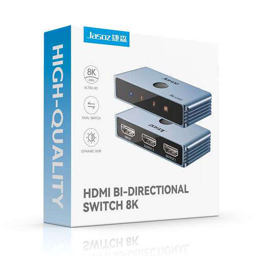 HDM0I双向切换器8K/60HzK142Hz转换器二进一出1进2脑出KOG电切屏