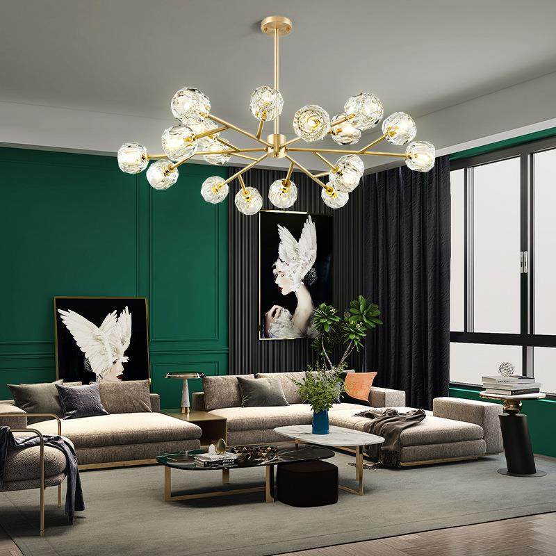 客厅灯吊灯简约现代卧室餐厅灯水晶玻璃吊灯魔豆轻奢北欧网红灯具,纺织面料/辅料/配套,纺织机械配件,淘宝优惠券,粉丝福利购,淘宝优惠卷
