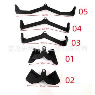 拉背把手划船高位下拉把手龙门架健身器材配件浸塑低拉对握训练