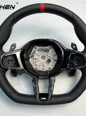 适用宝马24款CS方向盘新1234系Z4G20G22改装碳纤维M4款方向盘